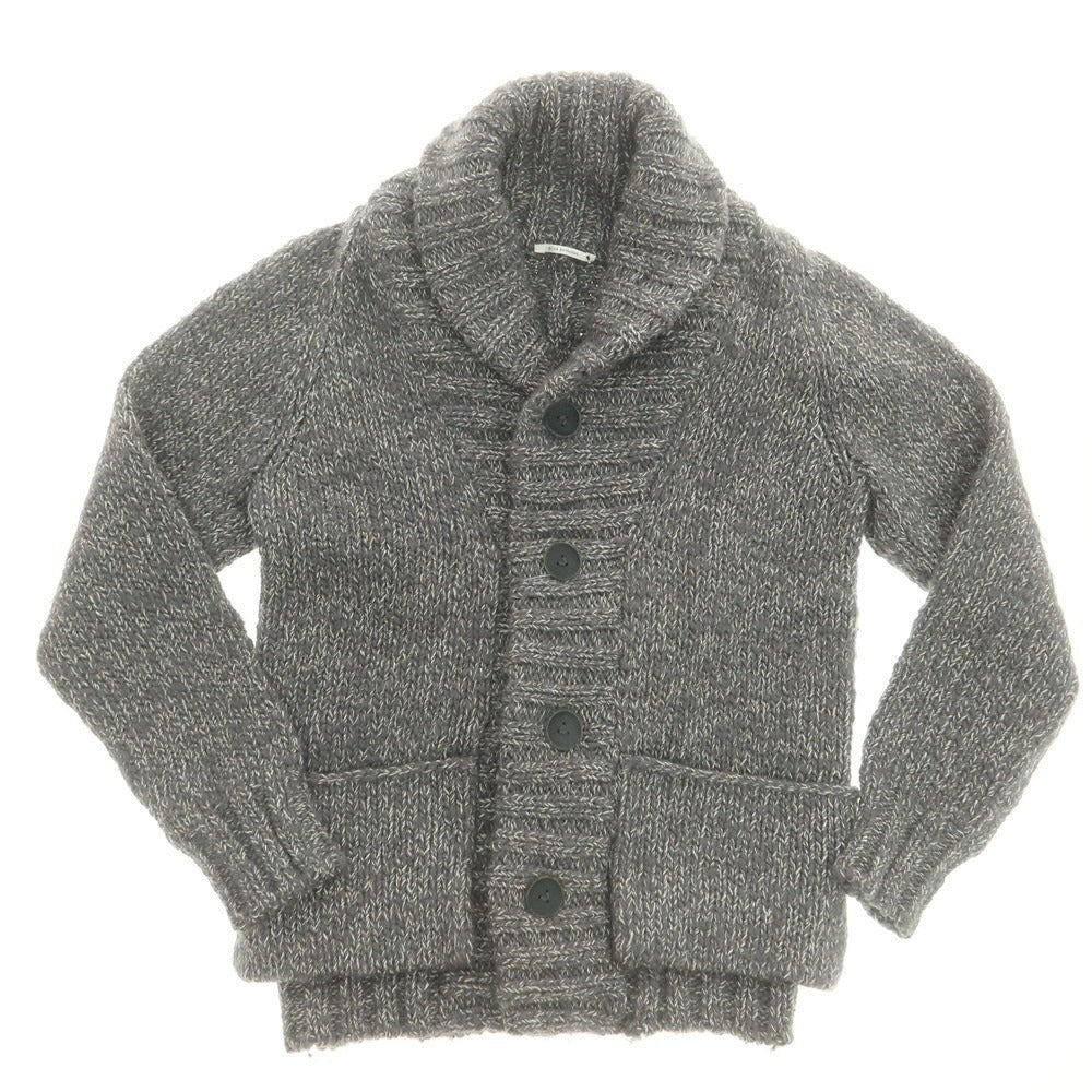 【中古】ミナペルホネン mina perhonen ローゲージ ウールカシミヤアンゴラシルクナイロン ショールカラー カーディガン グレー【 M 】【 状態ランクB 】【 メンズ 】