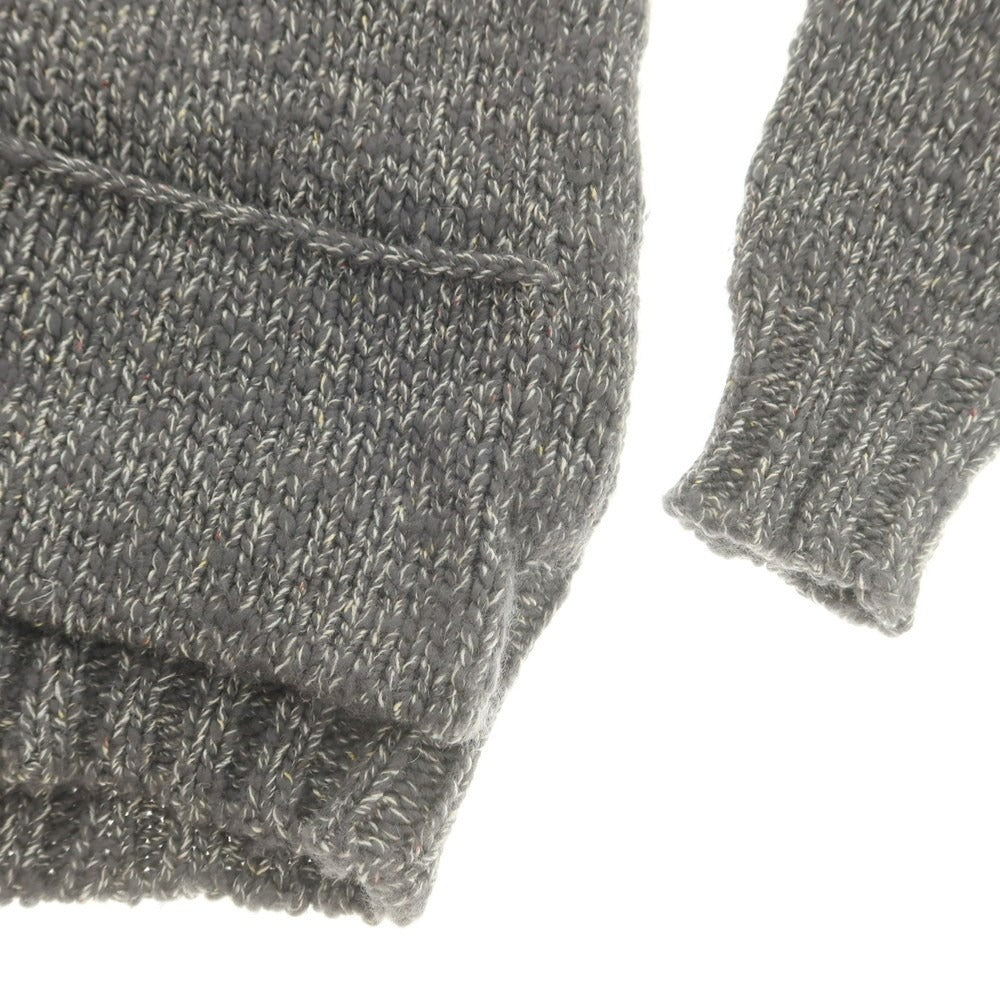 【中古】ミナペルホネン mina perhonen ローゲージ ウールカシミヤアンゴラシルクナイロン ショールカラー カーディガン グレー【 M 】【 状態ランクB 】【 メンズ 】