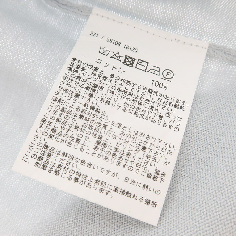 【中古】グランサッソ GRAN SASSO ハイゲージ コットン モックネック プルオーバーニット ライトグレー【 48 】【 状態ランクB 】【 メンズ 】