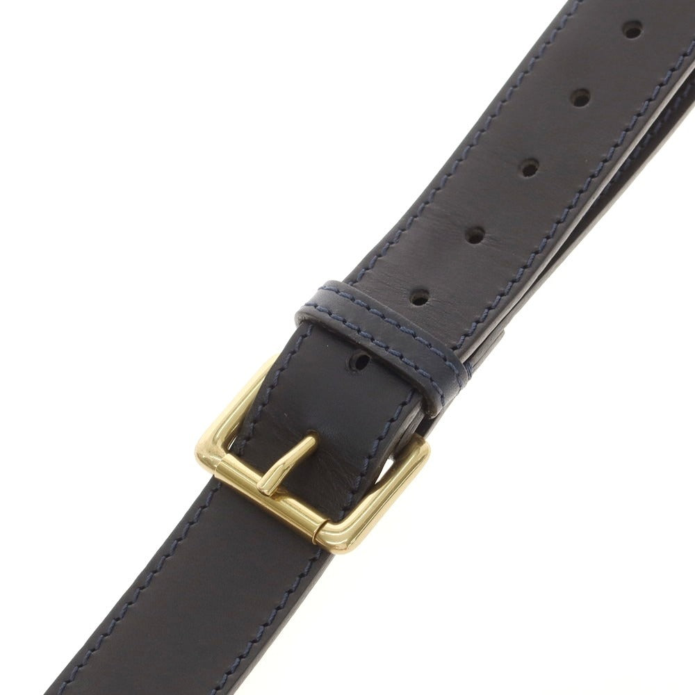 【中古】フェリージ Felisi レザー ショルダーストラップ ダークネイビー【 状態ランクB 】【 メンズ 】