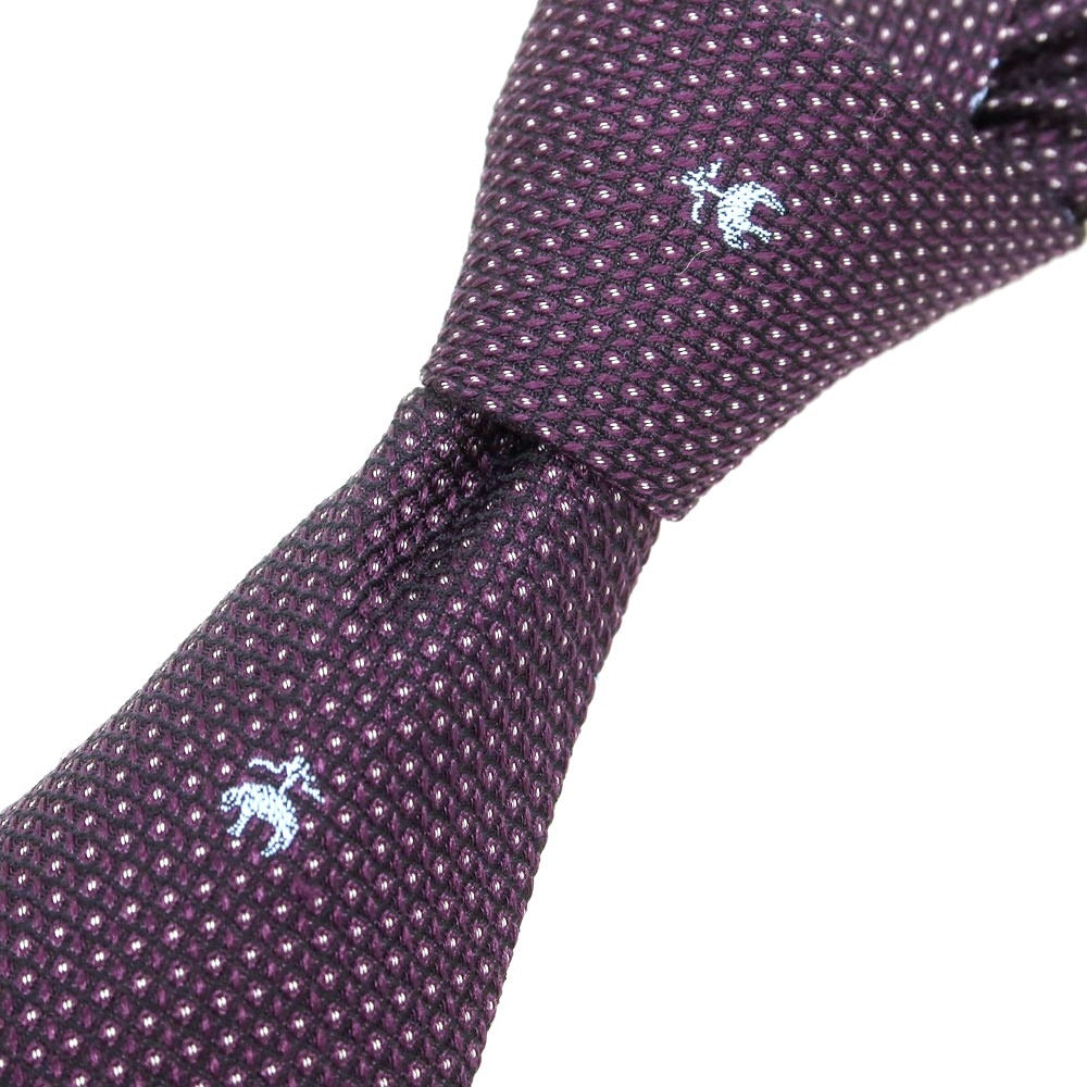 【中古】ブルックスブラザーズ Brooks Brothers 小紋柄ネクタイ ダークパープルxブルー【 状態ランクC 】【 メンズ 】