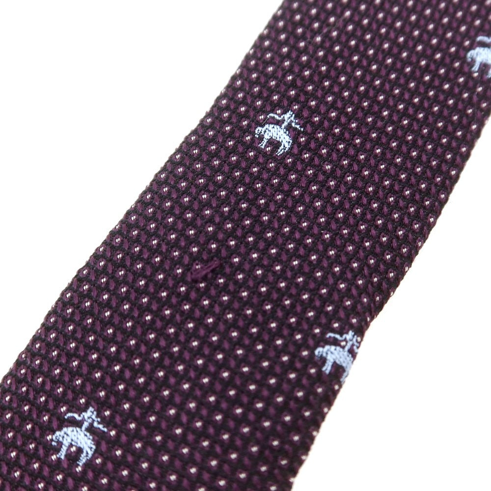 【中古】ブルックスブラザーズ Brooks Brothers 小紋柄ネクタイ ダークパープルxブルー【 状態ランクC 】【 メンズ 】