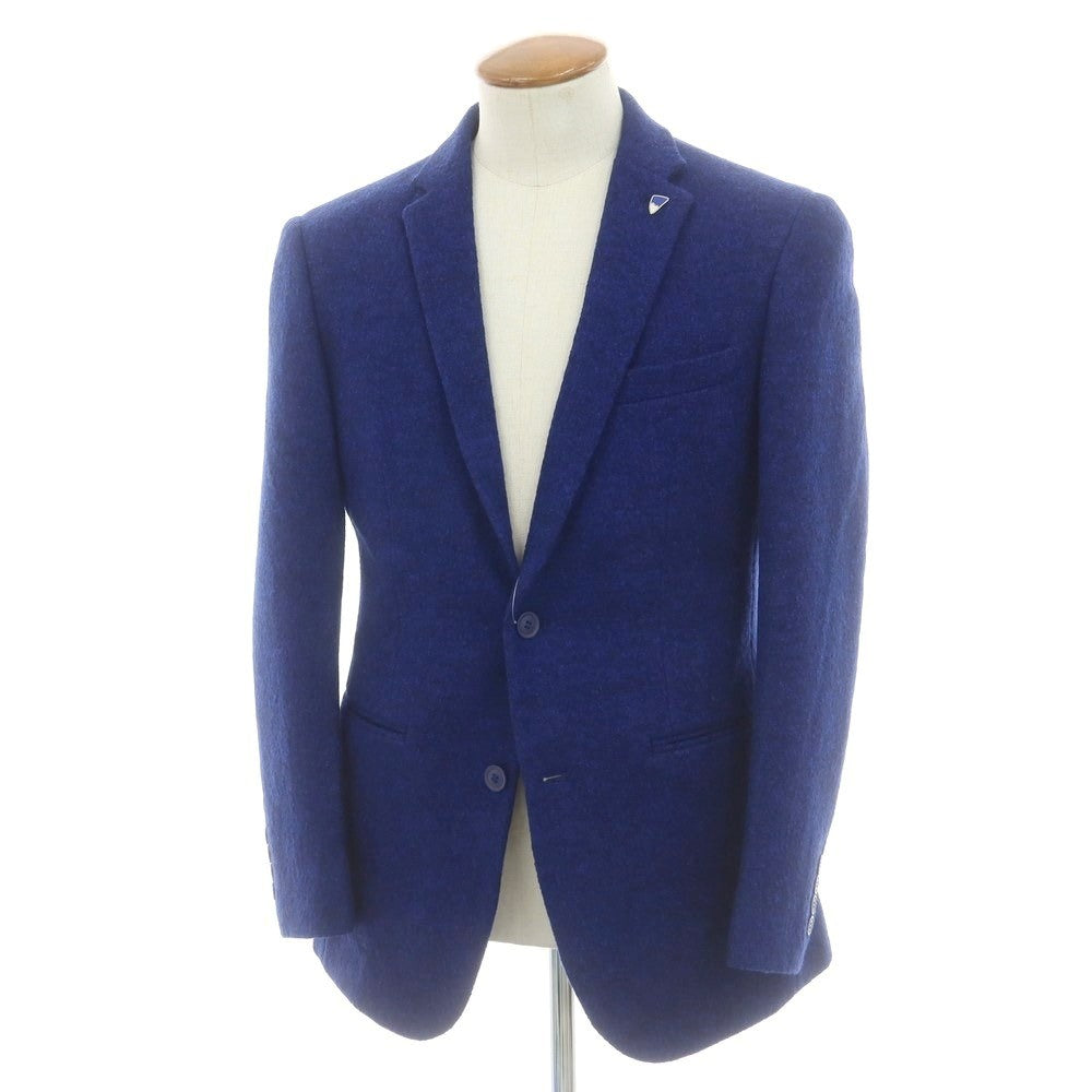 【中古】ボリーニ Bollini ウールポリエステル 2B テーラードジャケット ブルー【 48 】【 状態ランクA 】【 メンズ 】