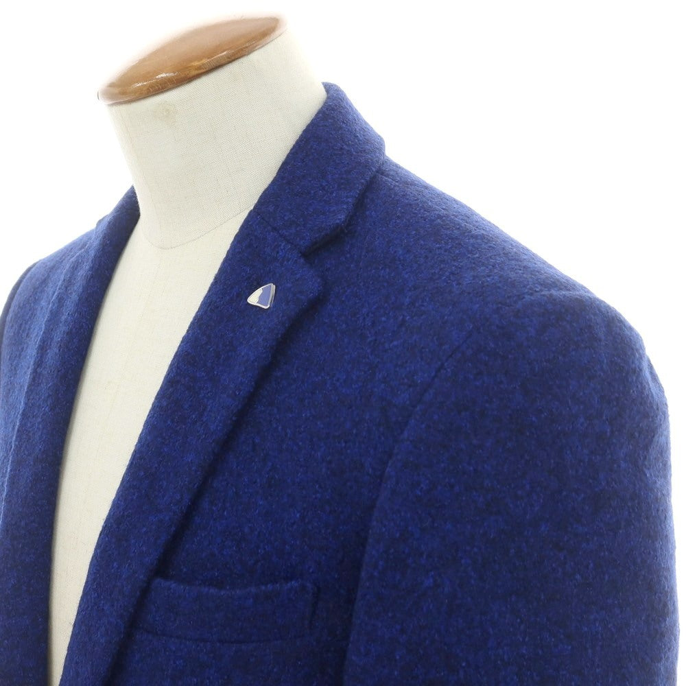 【中古】ボリーニ Bollini ウールポリエステル 2B テーラードジャケット ブルー【 48 】【 状態ランクA 】【 メンズ 】