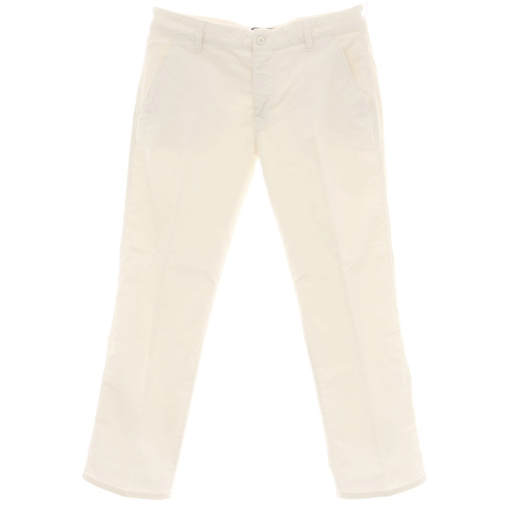 【中古】リュージョー LIU JO ストレッチ コットン 細畝 コーデュロイパンツ ホワイト【 33 】【 状態ランクC 】【 メンズ 】