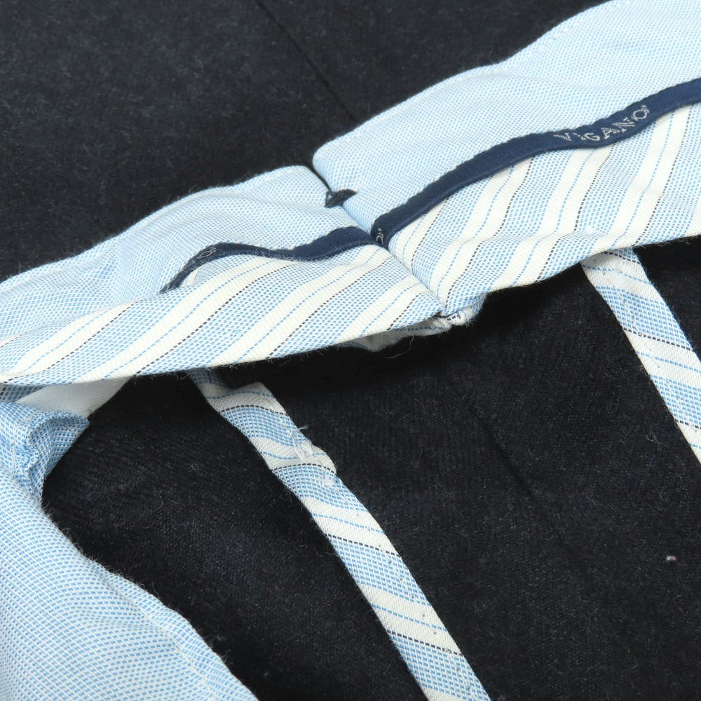 【中古】ヴィガーノ VIGANO ウール ドレススラックスパンツ ネイビー【 48 】【 状態ランクC 】【 メンズ 】