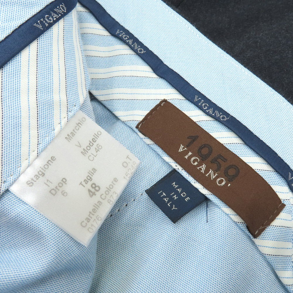 【中古】ヴィガーノ VIGANO ウール ドレススラックスパンツ ネイビー【 48 】【 状態ランクC 】【 メンズ 】