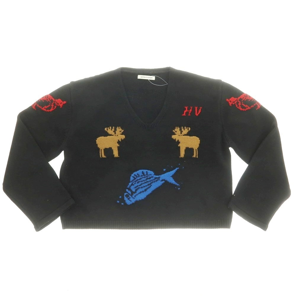 【中古】コナー マックナイト Connor McKnight ウール プルオーバーニット ブラック【サイズM】【メンズ】 中古】コナー マックナイト Connor McKnight ウール プルオーバー