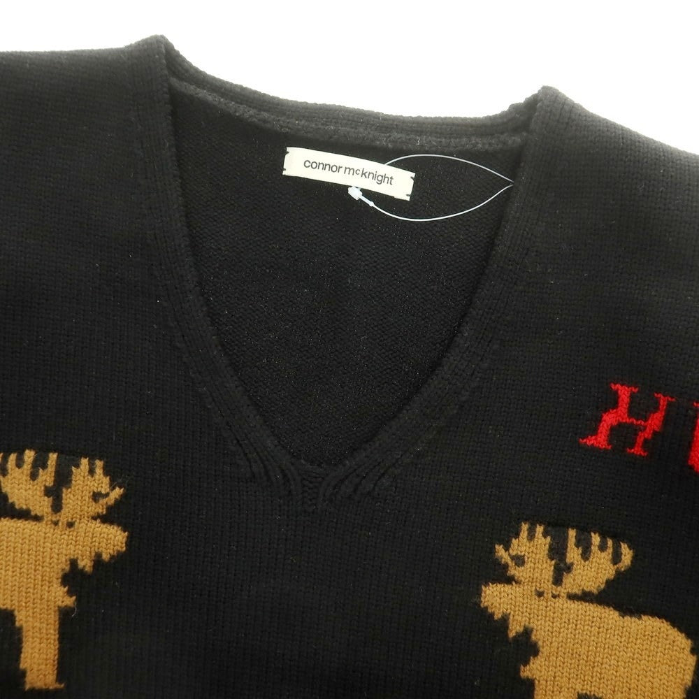 【中古】コナー マックナイト Connor McKnight ウール プルオーバーニット ブラック【 M 】【 状態ランクB 】【 メンズ 】