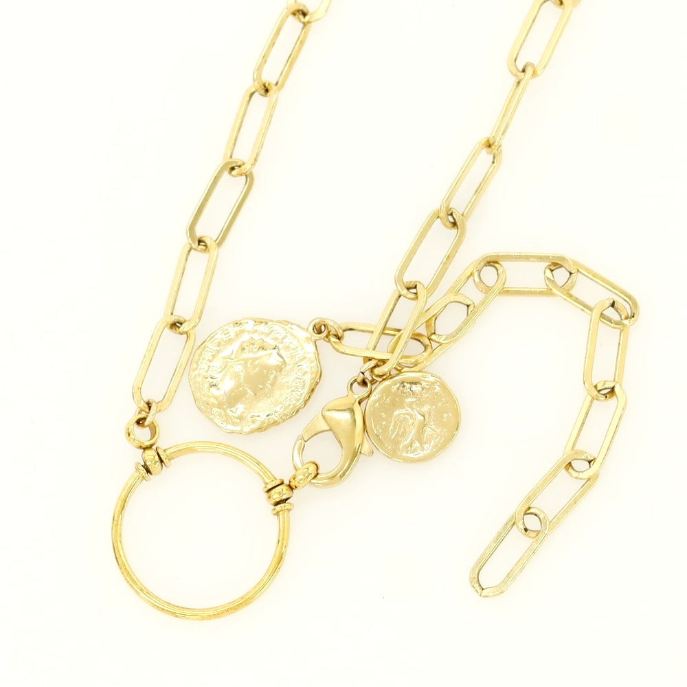 【中古】ラ ループ LA LOOP グラスホルダー ネックレス ゴールド【 状態ランクB 】【 メンズ 】