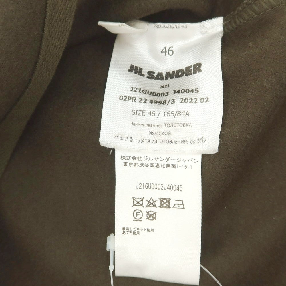 【中古】ジルサンダー JIL SANDER ウール クルーネック プルオーバー オリーブ【 46 】【 状態ランクB 】【 メンズ 】