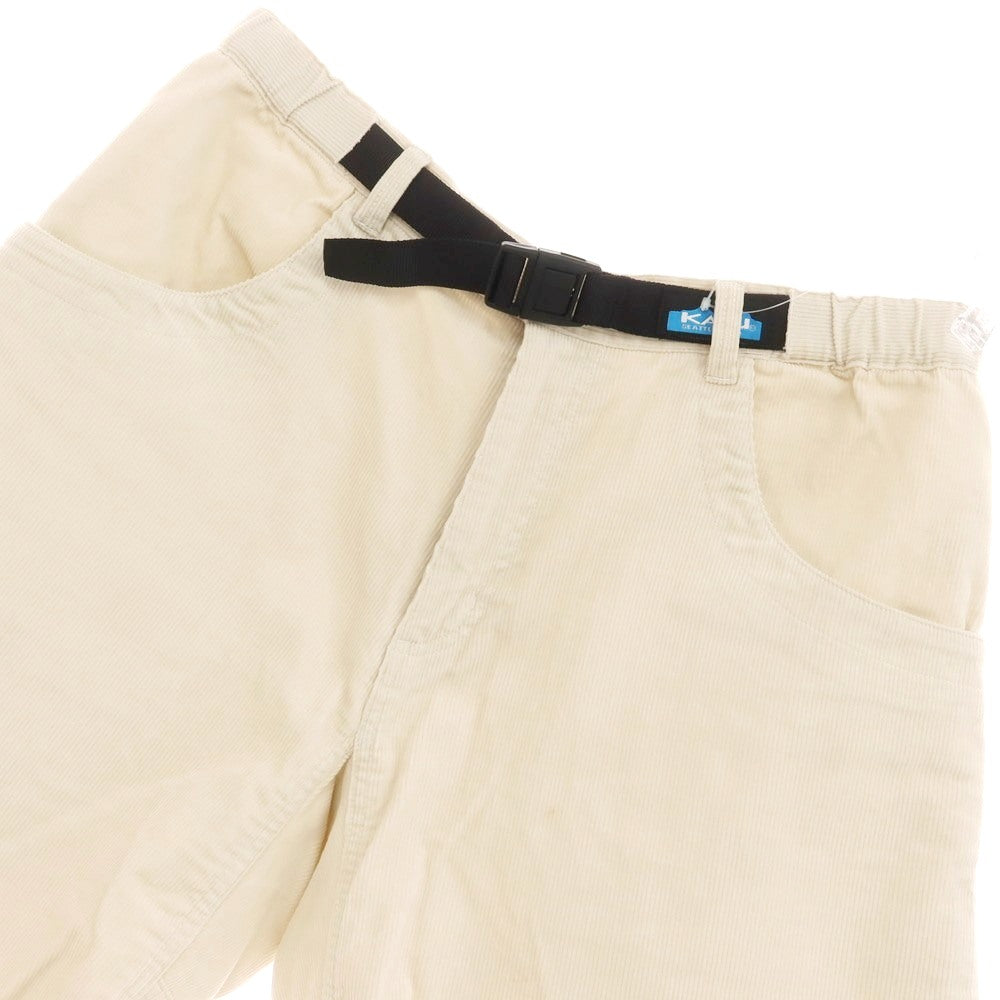 【中古】カブー KAVU コットン コーデュロイ ショートパンツ ライトベージュ【 M 】【 状態ランクB 】【 メンズ 】