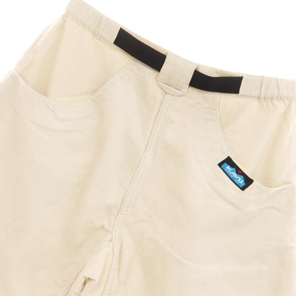 【中古】カブー KAVU コットン コーデュロイ ショートパンツ ライトベージュ【 M 】【 状態ランクB 】【 メンズ 】
