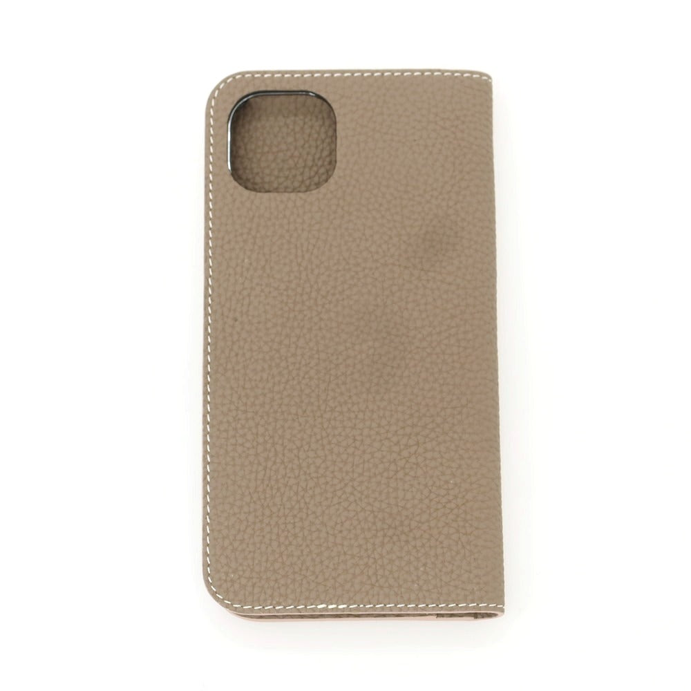 【中古】ボナベンチュラ BONAVENTURA シュリンクレザー iPhone14 plusケース トープ【 状態ランクA 】【 メンズ 】