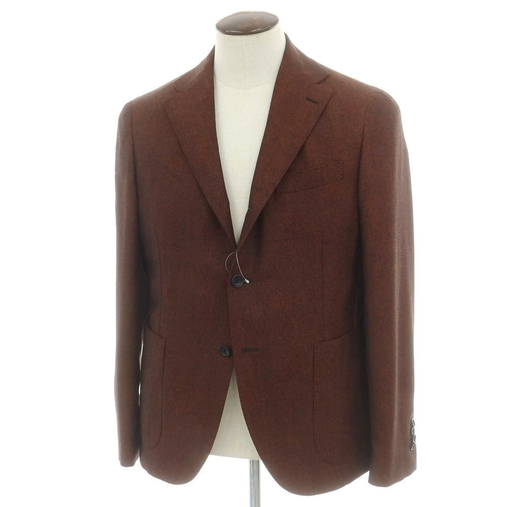 【中古】エーディーチンクワンタセイ AD56 ウール 3B テーラードジャケット オレンジブラウンxブラック【 52 】【 状態ランクA 】【 メンズ 】