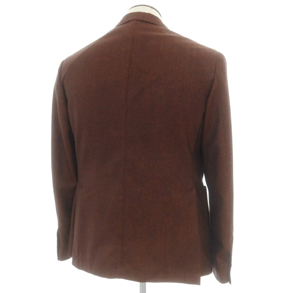 【中古】エーディーチンクワンタセイ AD56 ウール 3B テーラードジャケット オレンジブラウンxブラック【 52 】【 状態ランクA 】【 メンズ 】