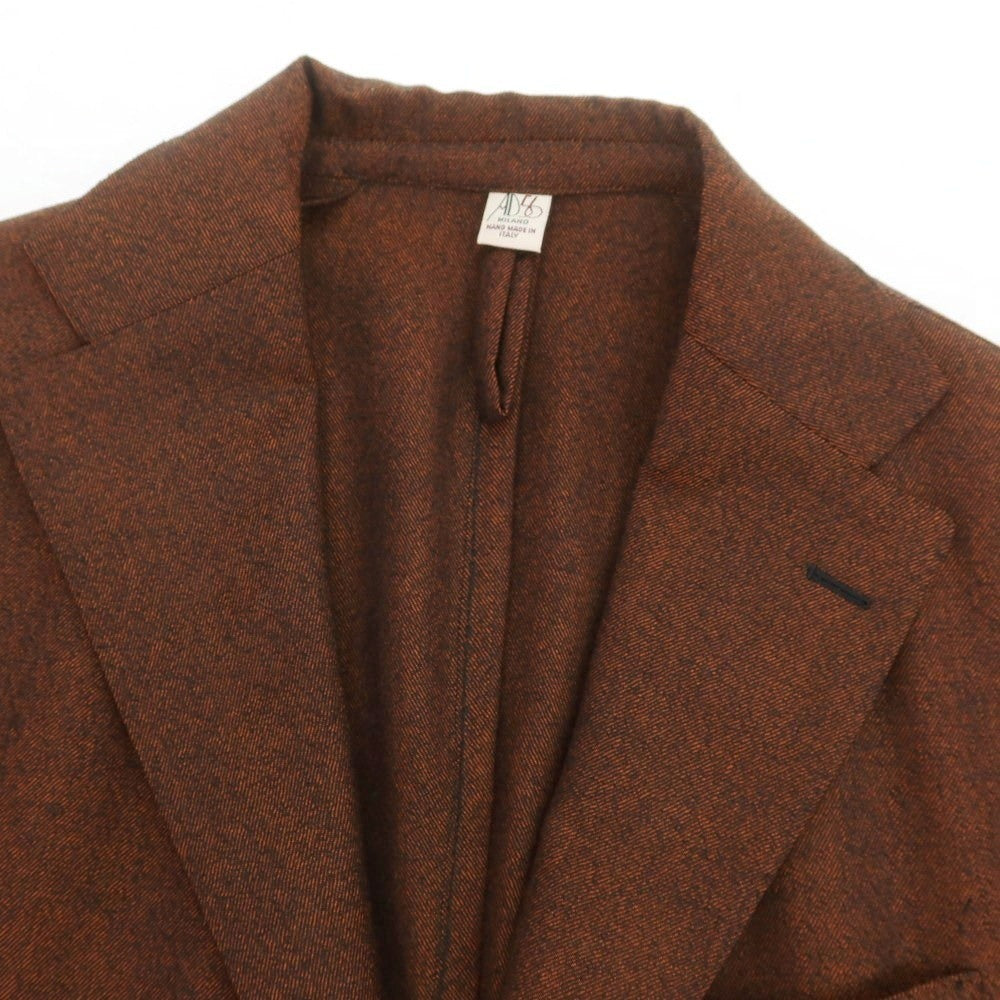 【中古】エーディーチンクワンタセイ AD56 ウール 3B テーラードジャケット オレンジブラウンxブラック【 52 】【 状態ランクA 】【 メンズ 】