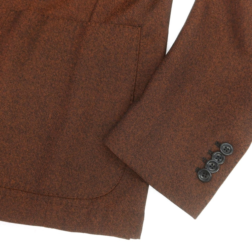 【中古】エーディーチンクワンタセイ AD56 ウール 3B テーラードジャケット オレンジブラウンxブラック【 52 】【 状態ランクA 】【 メンズ 】