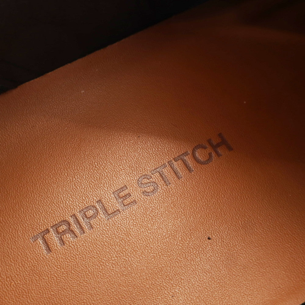 【中古】エルメネジルドゼニア Ermenegildo Zegna Triple Stitch ディアスキン スニーカー ブラック【 7 】【 状態ランクA 】【 メンズ 】