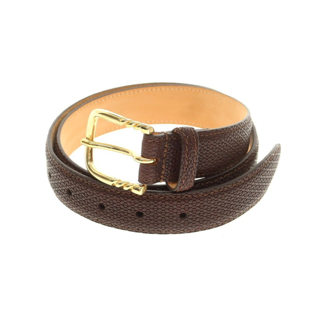 【中古】ファットリアデルクオーイオ FATTORIA del CUOIO ベルト ブラウン【 85 】【 状態ランクA 】【 メンズ 】