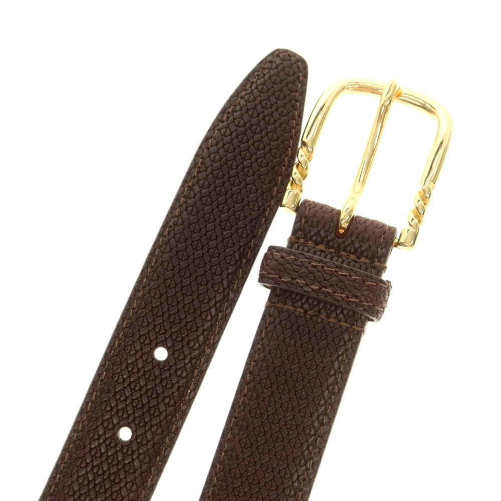 【中古】ファットリアデルクオーイオ FATTORIA del CUOIO ベルト ブラウン【 85 】【 状態ランクA 】【 メンズ 】