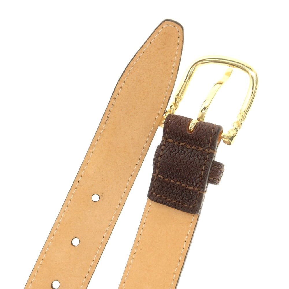 【中古】ファットリアデルクオーイオ FATTORIA del CUOIO ベルト ブラウン【 85 】【 状態ランクA 】【 メンズ 】