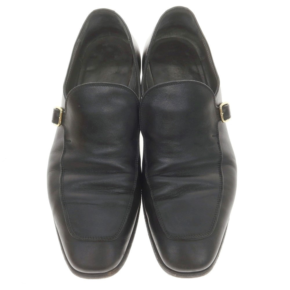 【中古】フラテッリジャコメッティ F.LLI Giacometti ストラップローファー ドレスシューズ ブラック【 42 】【 状態ランクB 】【 メンズ 】