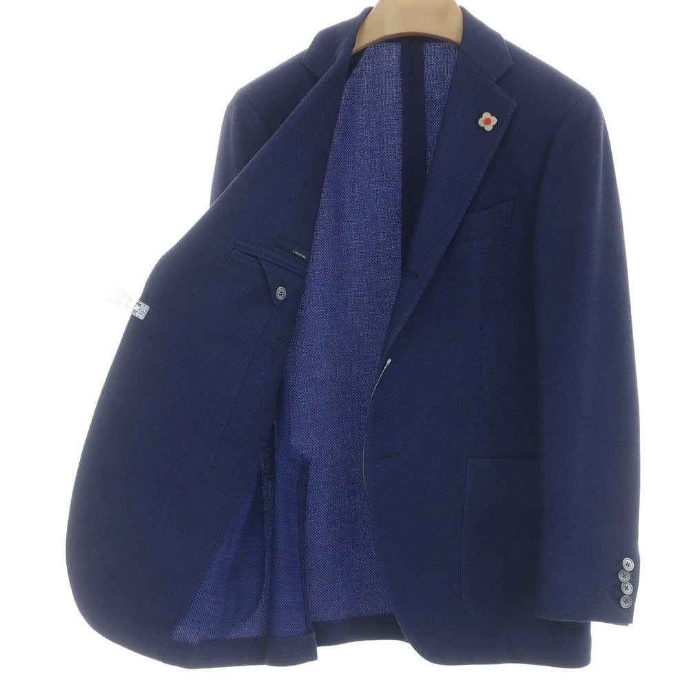 【中古】ラルディーニ LARDINI コットンウール テーラードジャケット ネイビー【 48 】【 状態ランクA 】【 メンズ 】