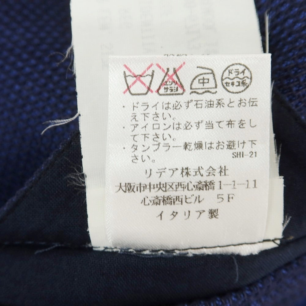 【中古】ラルディーニ LARDINI コットンウール テーラードジャケット ネイビー【 48 】【 状態ランクA 】【 メンズ 】