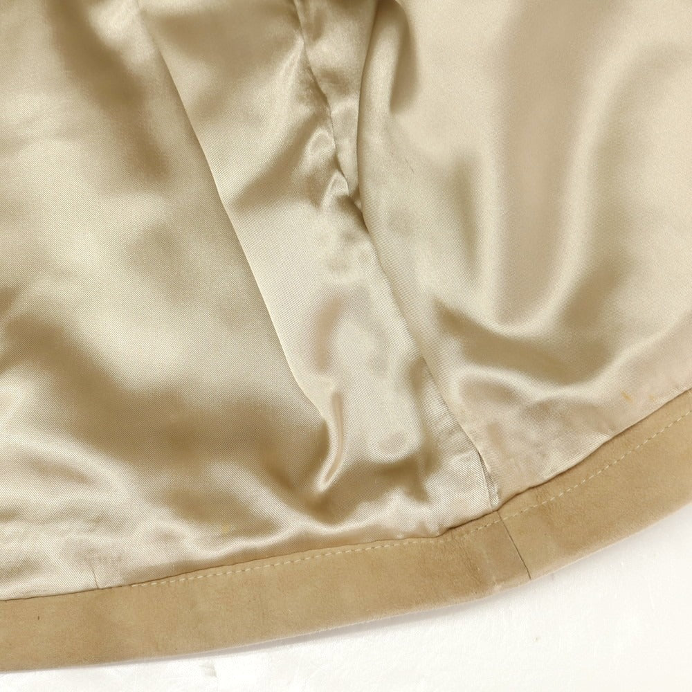【中古】ギーブス&ホークス GIEVES&HAWKES ゴートスエード レザーブルゾン ベージュ【 42 】【 状態ランクC 】【 メンズ 】