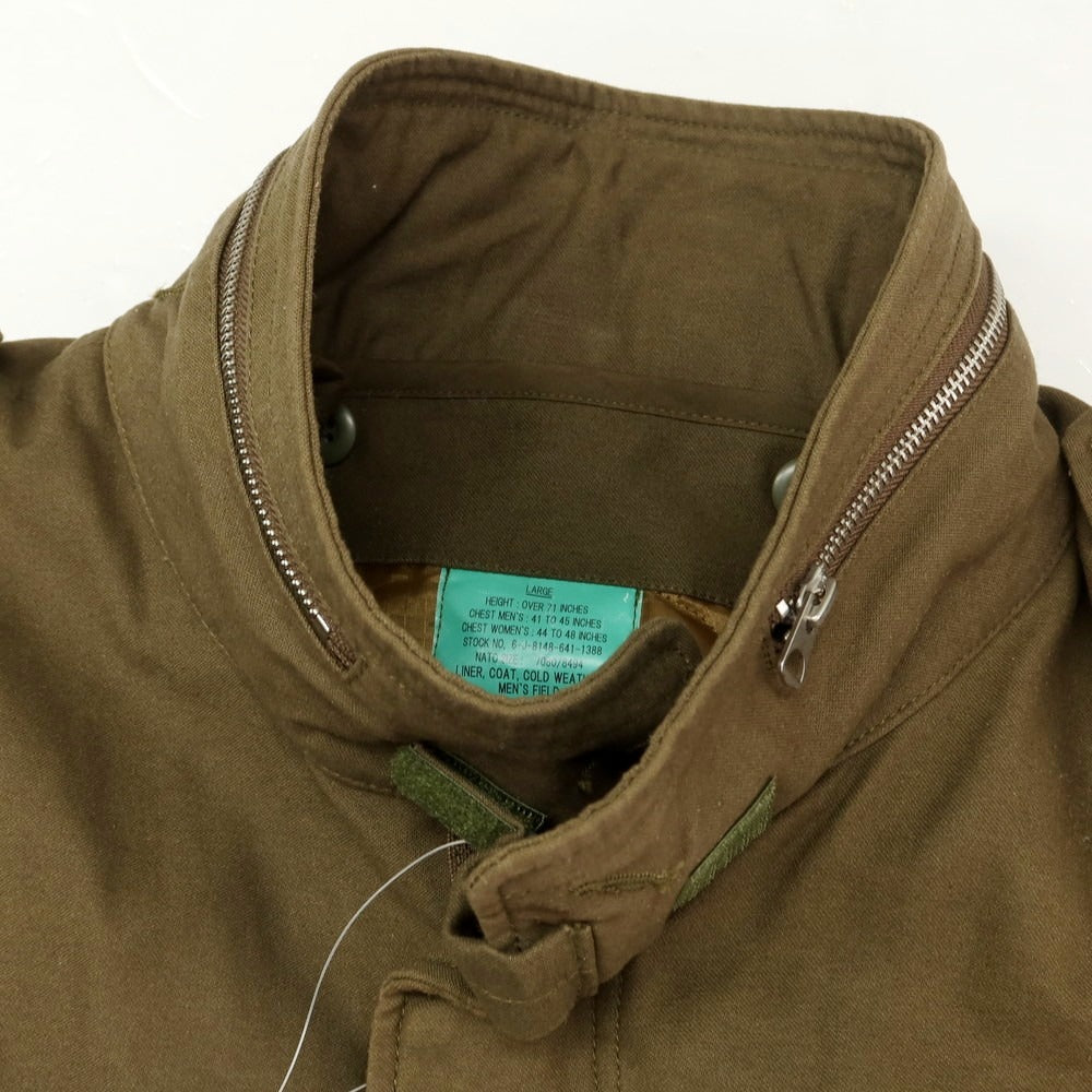 【中古】ヒューストン HOUSTON コットン 中綿 M-65 ミリタリージャケット オリーブ【 L 】【 状態ランクB 】【 メンズ 】