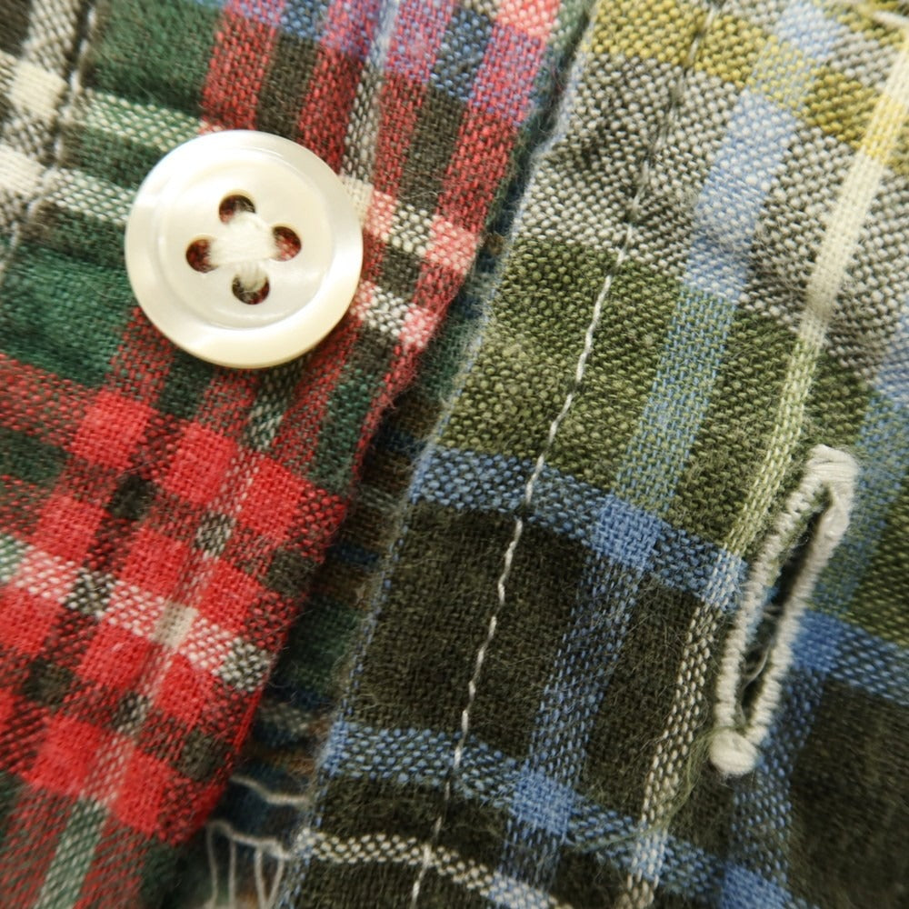 【中古】ポロ ラルフローレン Polo Ralph Lauren コットン チェック ボタンダウン カジュアルシャツ グリーン【 M 】【 状態ランクB 】【 メンズ 】