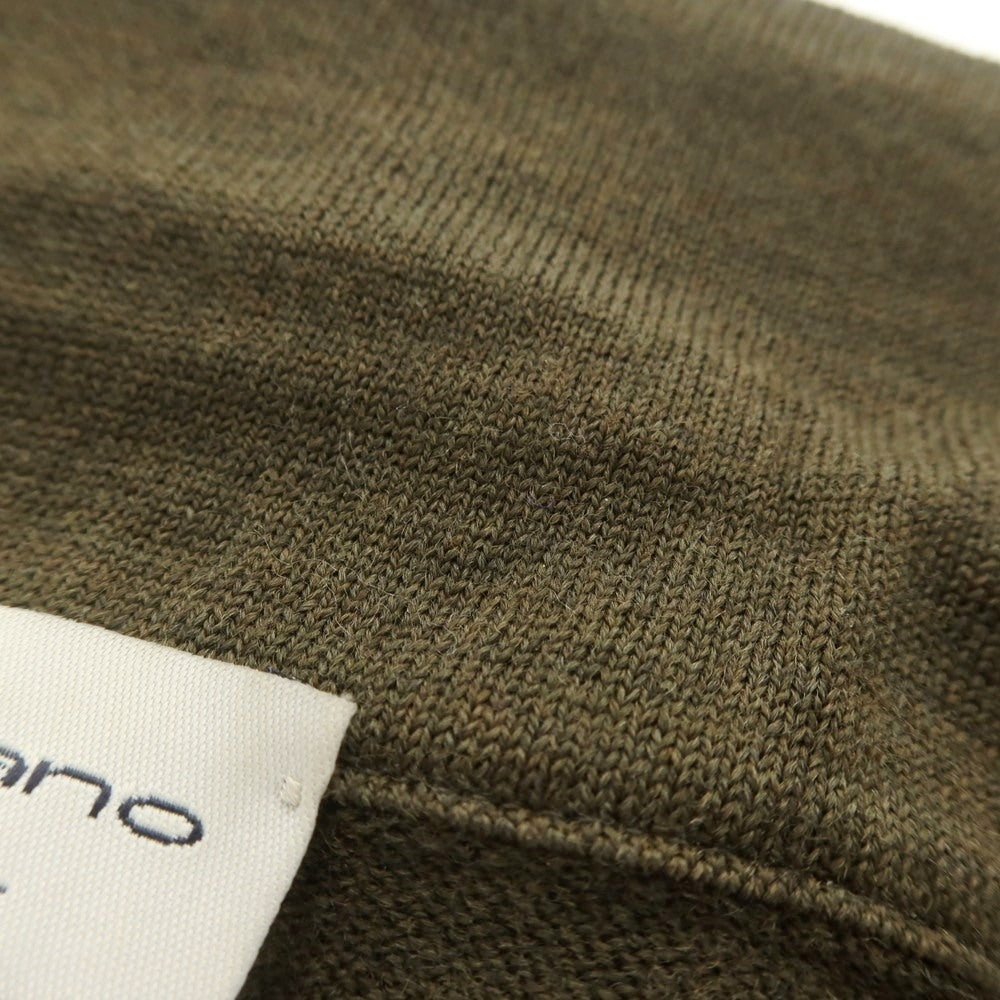 【中古】モルガーノ MORGANO ウール シャツ型 カーディガン ダークオリーブ【 48 】【 状態ランクB 】【 メンズ 】