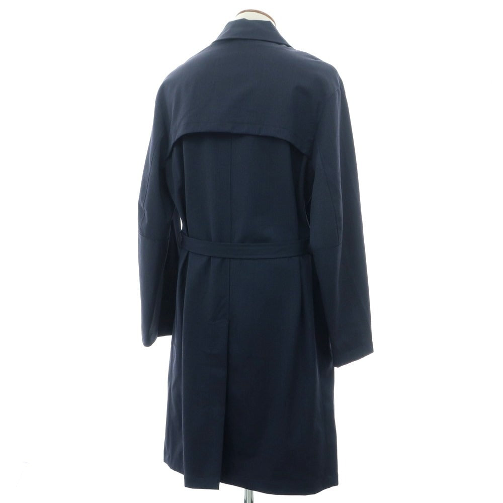 【新品】ドルモア DRUMOHR ウールポリウレタン ステンカラーコート ネイビー【 48 】【 状態ランクN 】【 メンズ 】