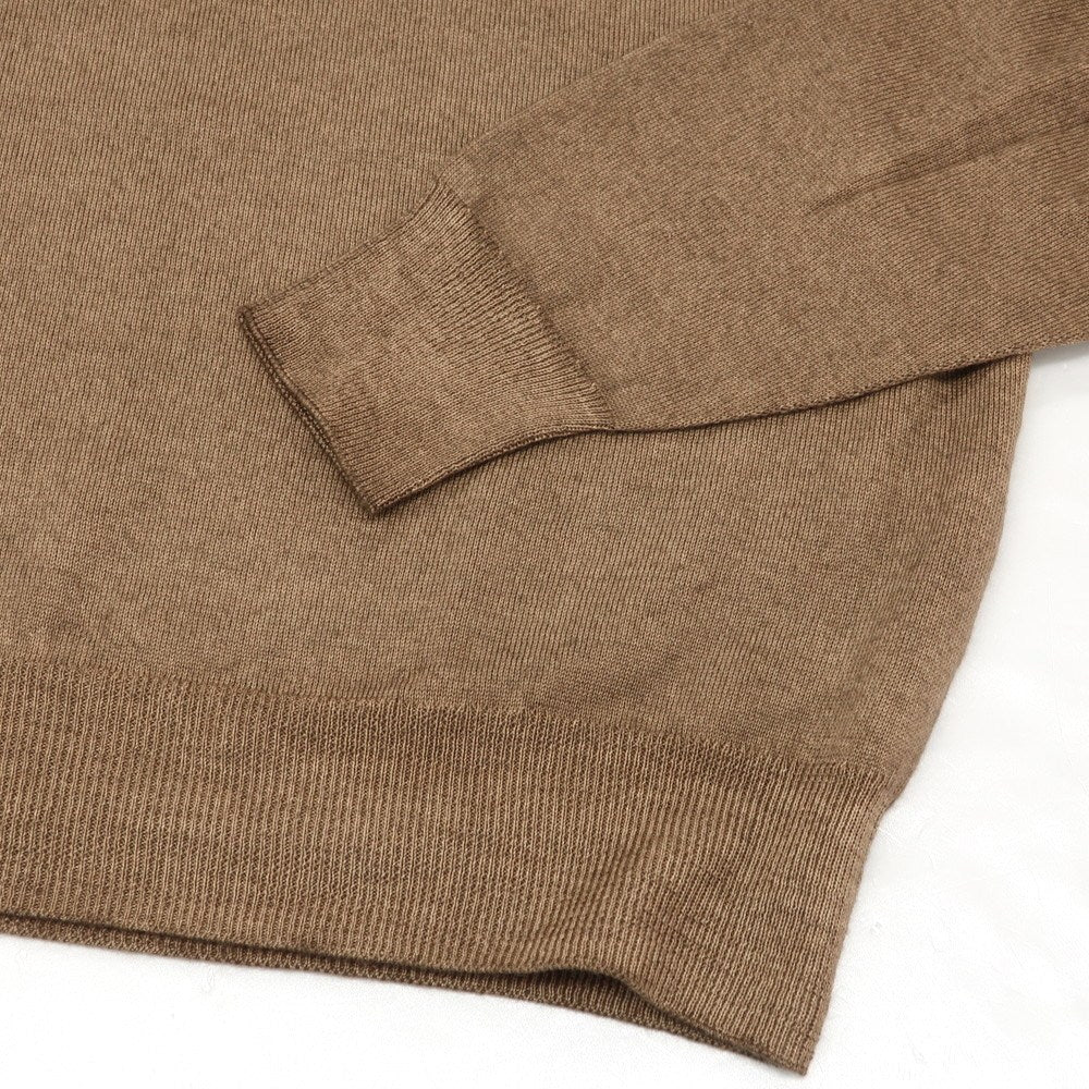 【新品】ドルモア DRUMOHR ハイゲージ ウール クルーネック  プルオーバーニット ライトブラウン【 50 】【 状態ランクN 】【 メンズ 】