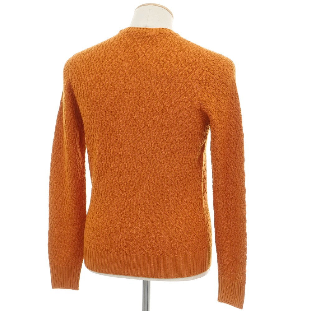 【新品】ドルモア DRUMOHR ウール クルーネック  プルオーバーニット オレンジ【 44 】【 状態ランクN 】【 メンズ 】