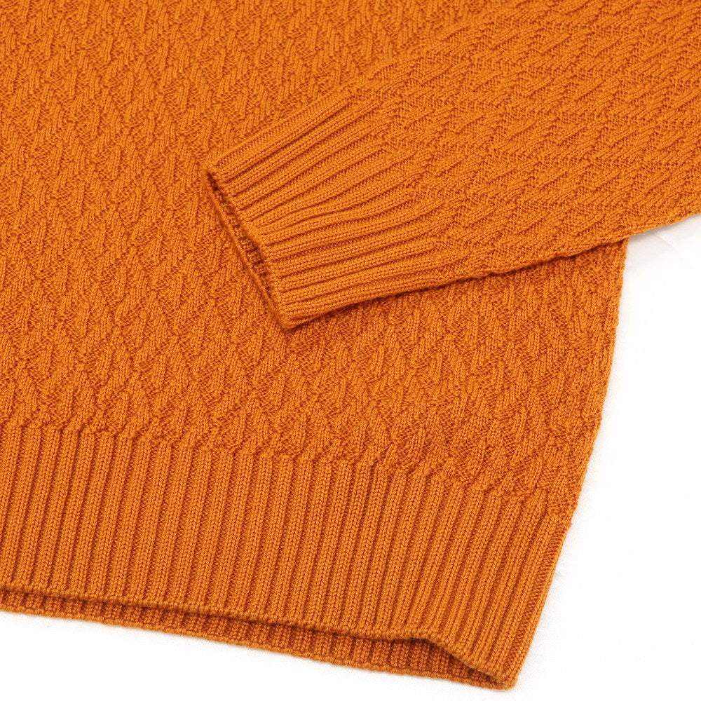 【新品】ドルモア DRUMOHR ウール クルーネック  プルオーバーニット オレンジ【 44 】【 状態ランクN 】【 メンズ 】