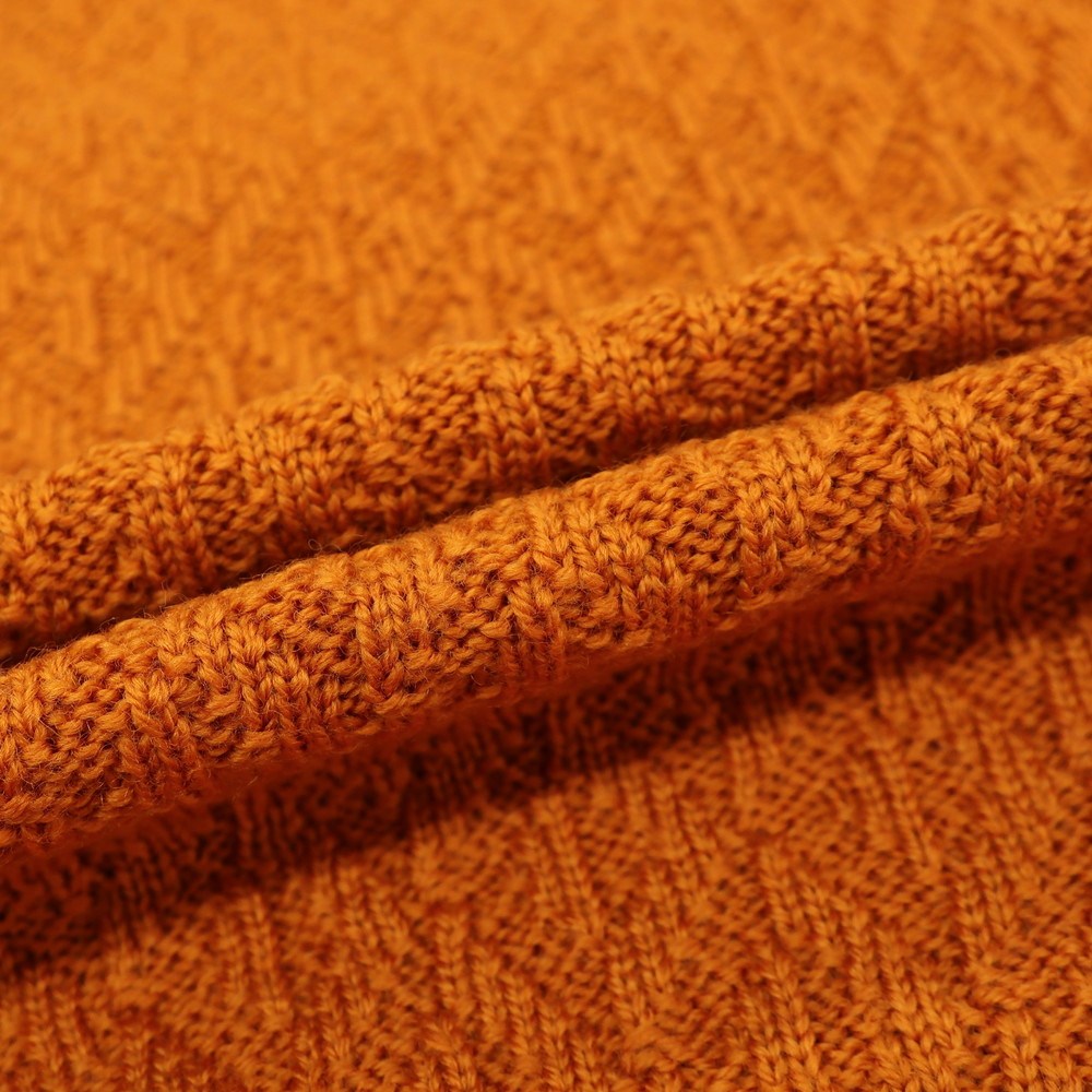 【新品】ドルモア DRUMOHR ウール クルーネック  プルオーバーニット オレンジ【 44 】【 状態ランクN 】【 メンズ 】