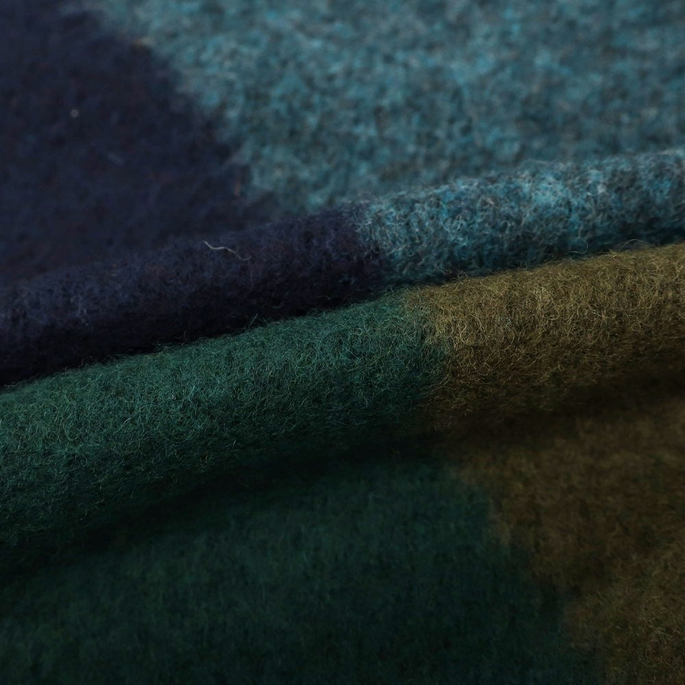 【新品】ドルモア DRUMOHR ラムズウール クルーネック プルオーバーニット グリーンxネイビー【 48 】【 状態ランクN 】【 メンズ 】