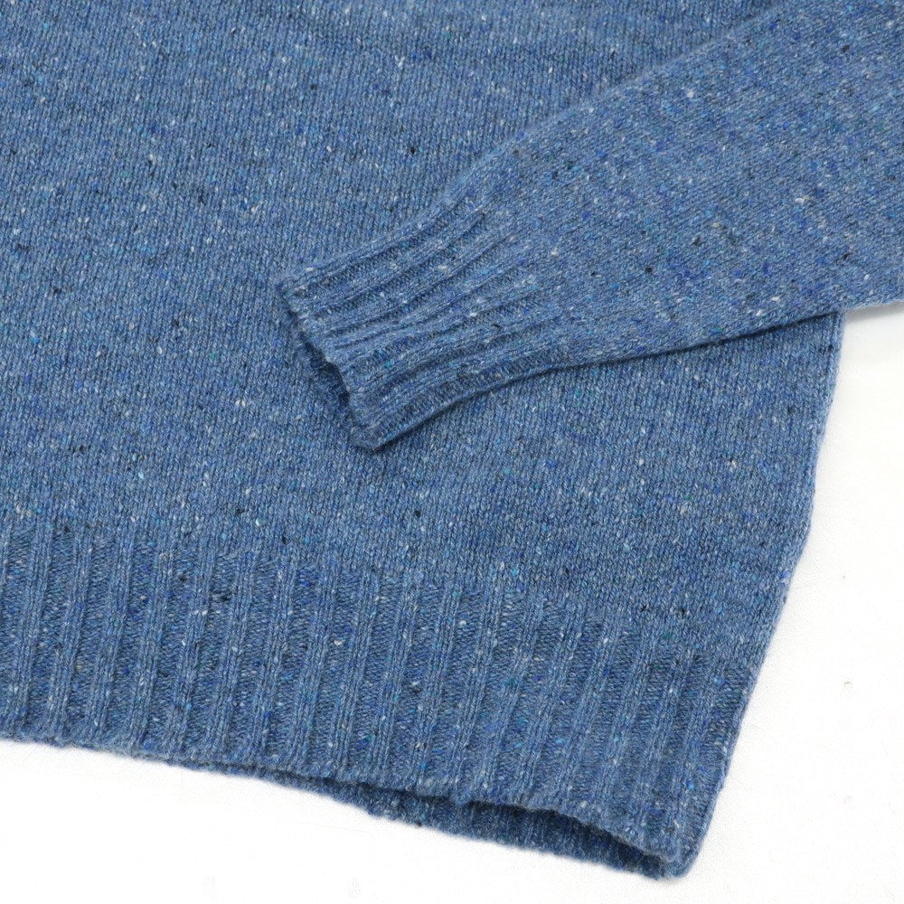 【新品】ドルモア DRUMOHR カシミヤウール クルーネック プルオーバーニット ライトブルー【 44 】【 状態ランクN 】【 メンズ 】