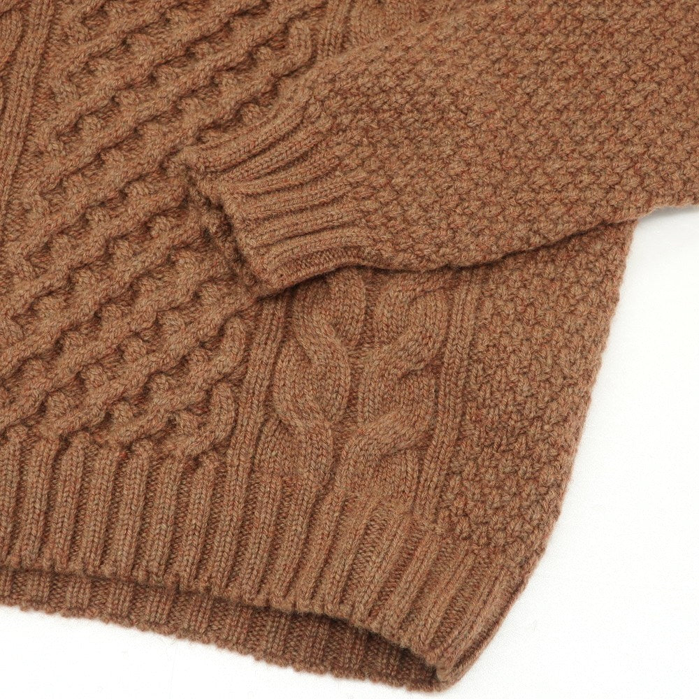 【新品】ドルモア DRUMOHR ラムズウール クルーネック プルオーバーニット ブラウン【 42 】【 状態ランクN 】【 メンズ 】