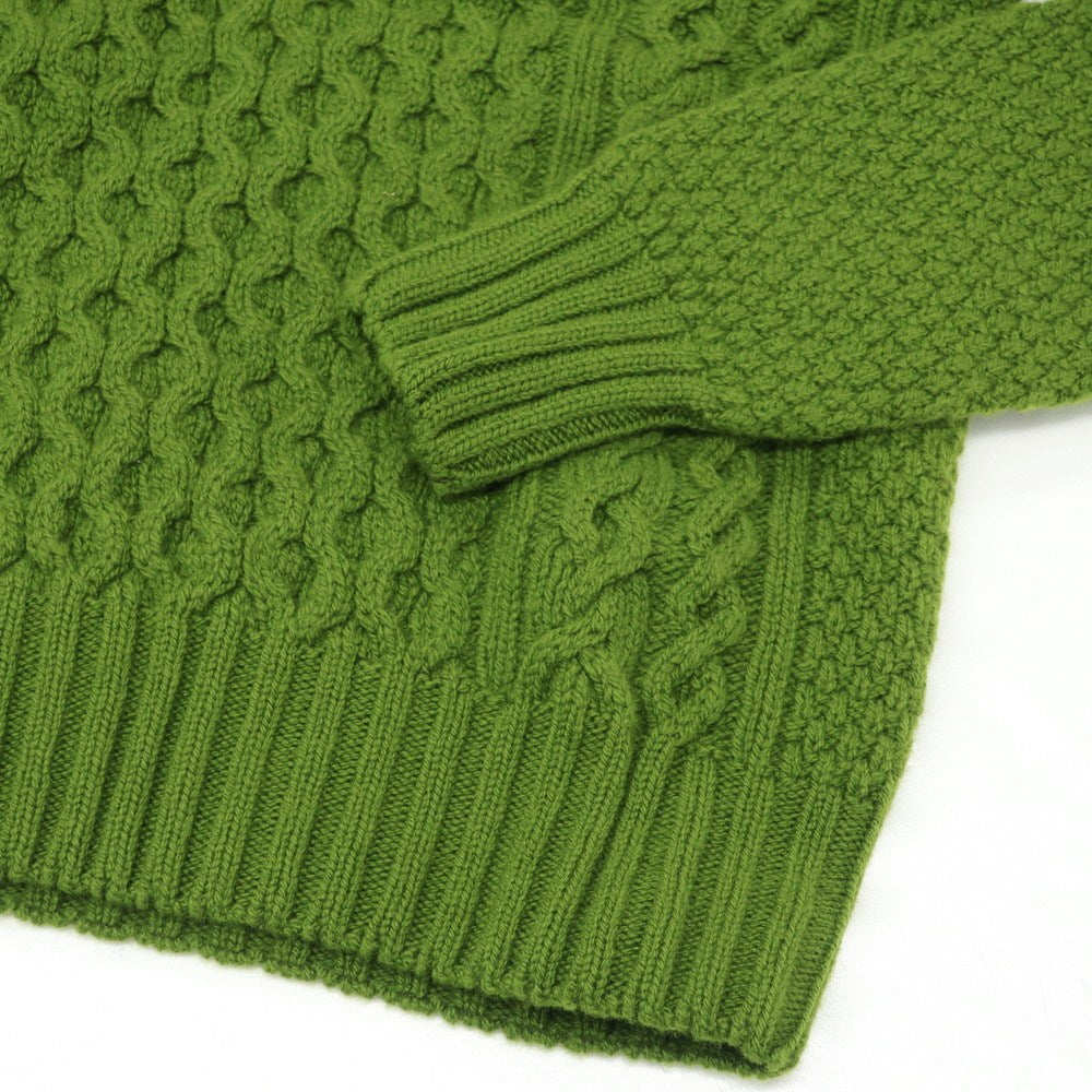 【新品】ドルモア DRUMOHR ラムズウール クルーネック  プルオーバーニット ティーグリーン【 52 】【 状態ランクN 】【 メンズ 】