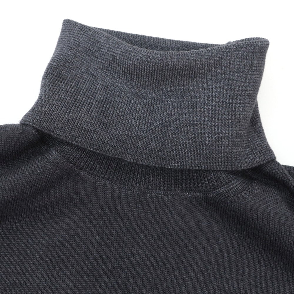 【新品】ドルモア DRUMOHR ハイゲージ メリノウール タートルネック  プルオーバーニット ダークグレー【 52 】【 状態ランクN 】【 メンズ 】