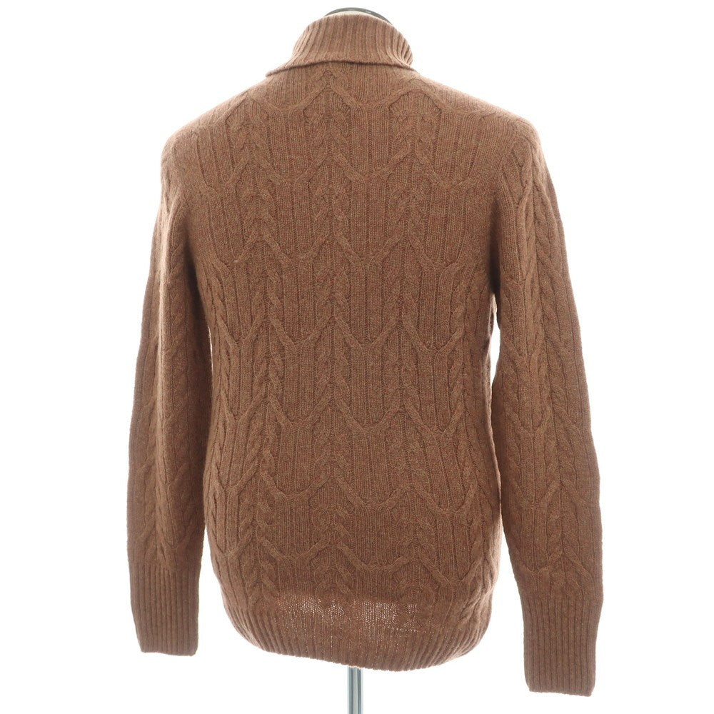 【新品】ドルモア DRUMOHR ケーブル編み ラムズウール タートルネック  プルオーバーニット ブラウン【 52 】【 状態ランクN 】【 メンズ 】