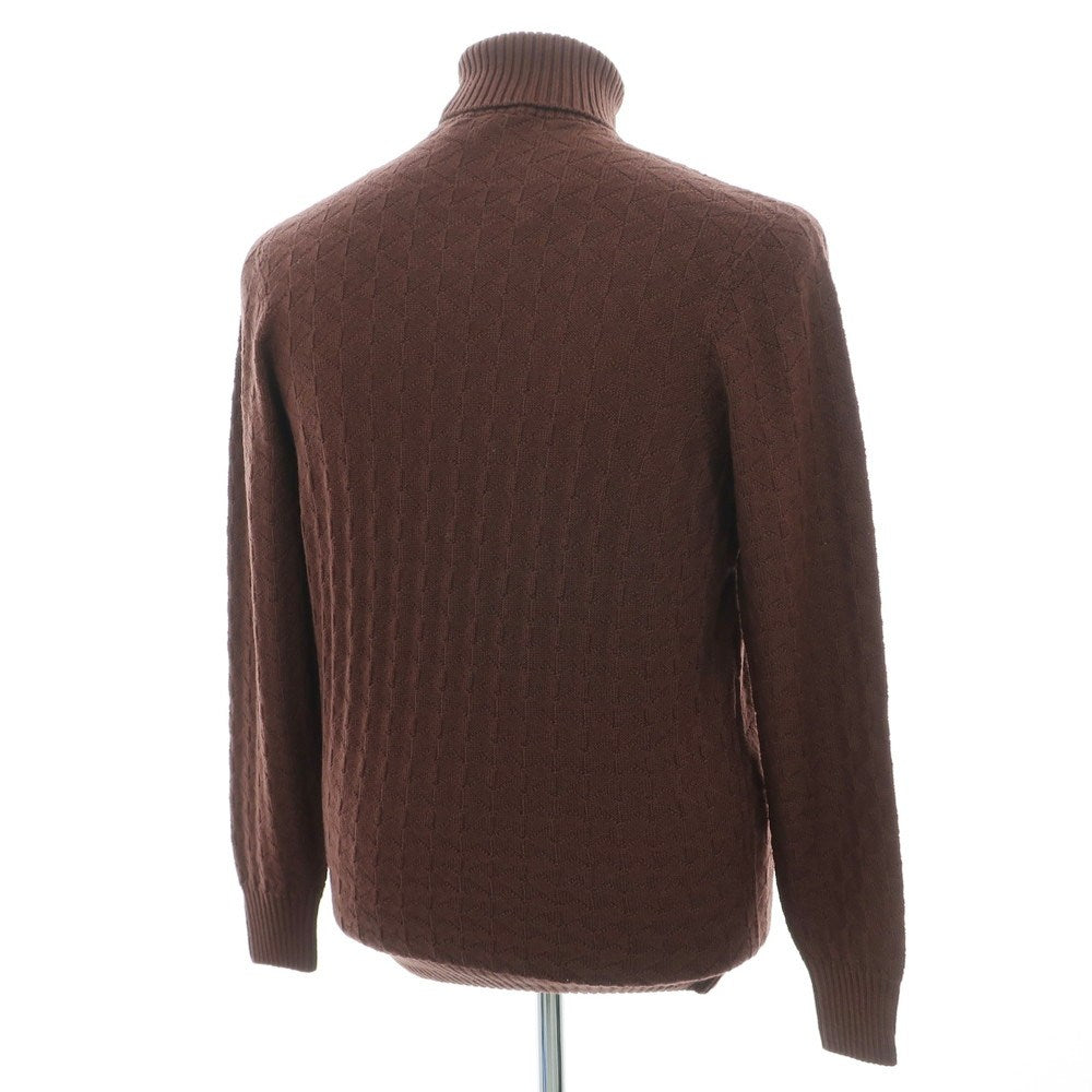 【新品】ドルモア DRUMOHR メリノウール タートルネック  プルオーバーニット ブラウン【 52 】【 状態ランクN 】【 メンズ 】
