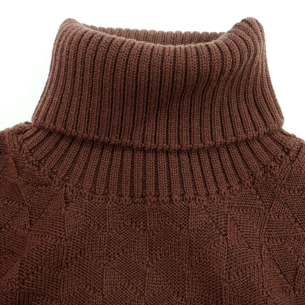 【新品】ドルモア DRUMOHR メリノウール タートルネック  プルオーバーニット ブラウン【 52 】【 状態ランクN 】【 メンズ 】