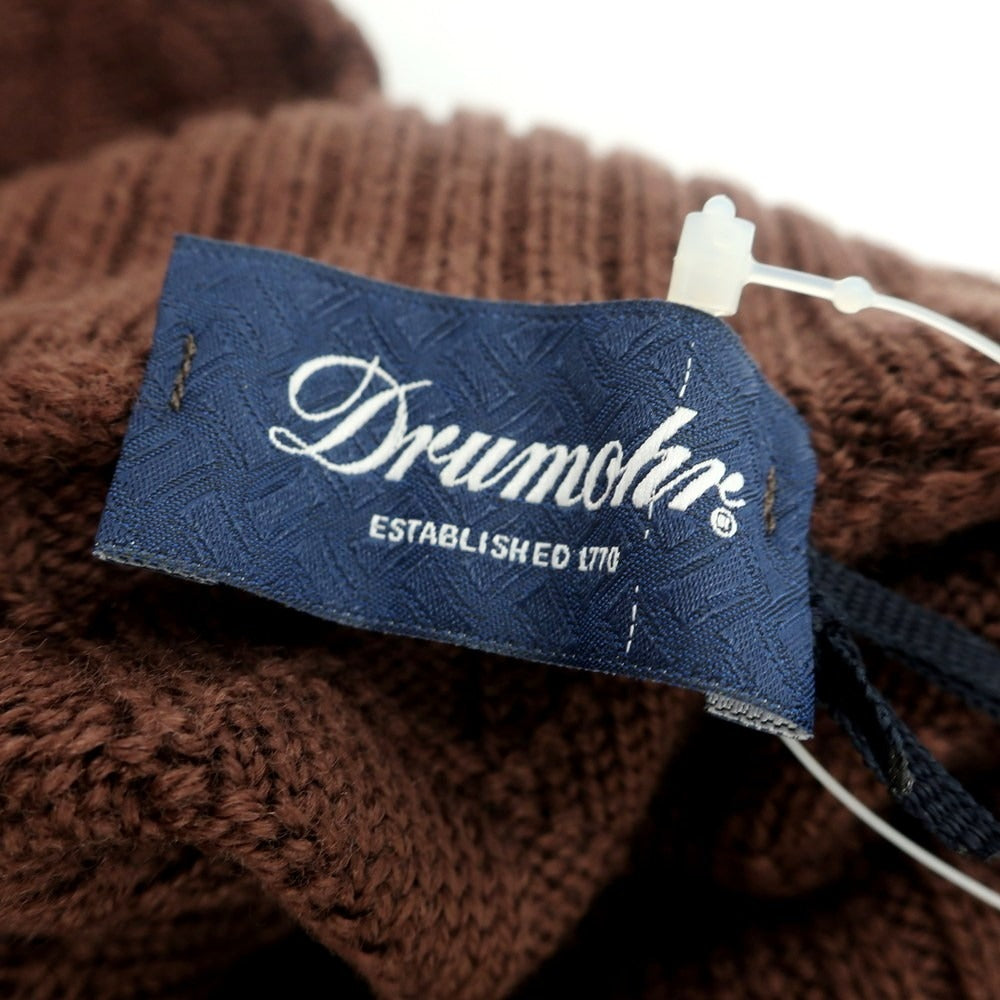 【新品】ドルモア DRUMOHR メリノウール タートルネック  プルオーバーニット ブラウン【 52 】【 状態ランクN 】【 メンズ 】