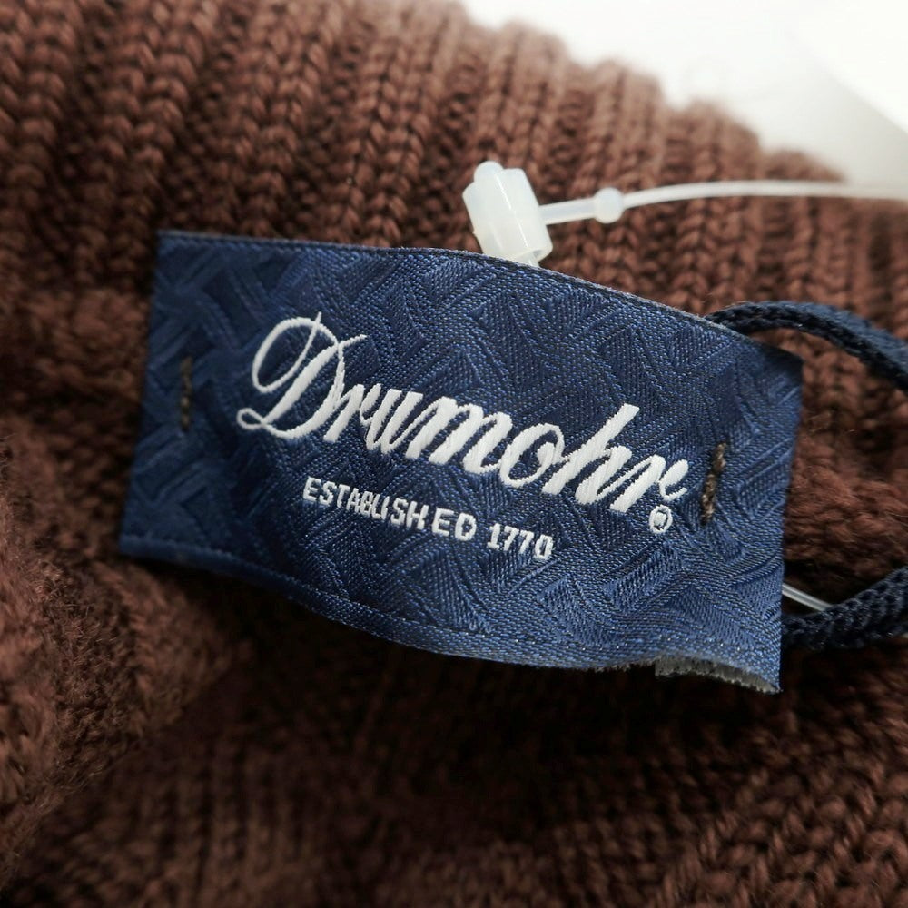 【新品】ドルモア DRUMOHR メリノウール タートルネック プルオーバーニット ブラウン【 52 】【 状態ランクN 】【 メンズ 】