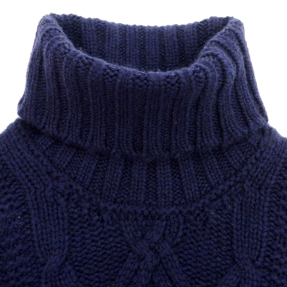 【新品】ドルモア DRUMOHR カシミヤ タートルネック プルオーバーニット ネイビー【 44 】【 状態ランクN 】【 メンズ 】