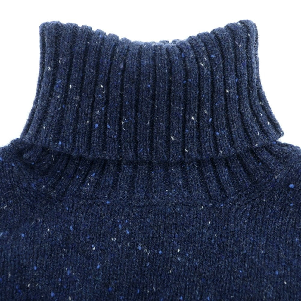 【新品】ドルモア DRUMOHR カシミヤウール タートルネック プルオーバーニット ネイビー【 44 】【 状態ランクN 】【 メンズ 】